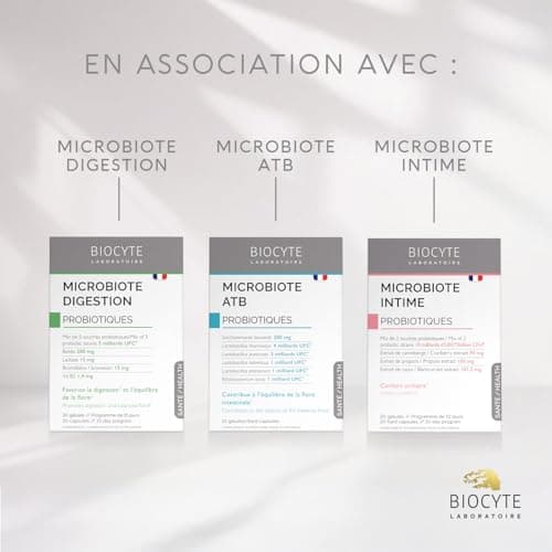 BIOTYPE Minceur Microbiote Complément Alimentaire Probiotique - 10 Milliards d'UFC - Programme 20 Jours  
BIOTYPE Minceu
