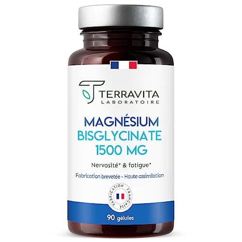 MAGNÉSIUM BISGLYCINATE TRAACS Vegan Made in France Terravita | Biodisponibilité Maximale Sans Effet Laxatif |contre la F