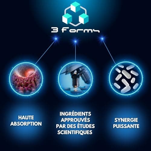 Magnésium Bisglycinate Malate Citrate + Vitamine B6 Bioactive + Zinc + Aléatoire pour les sportsifs + Fabriqué en France