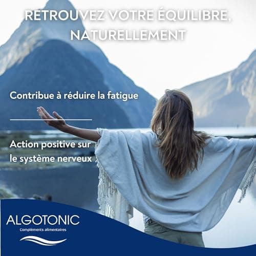 Algotonic Magnésium Marin Vitamine B6 546 mg/comprimés - 90 Comprimés - Cure 90 jours - 100% naturel - Vitalité - Renfor
