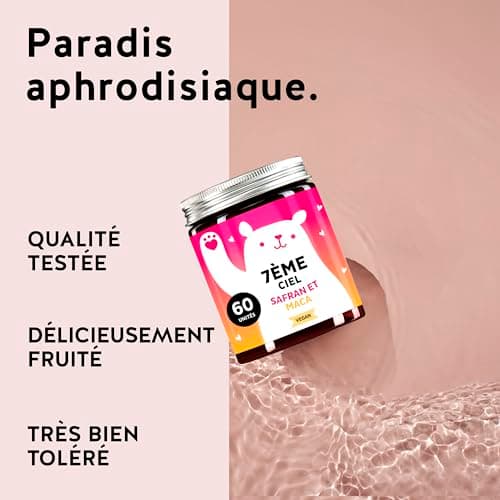 Bears with Benefits Gummies Maca 300 MG - Énergie et Vitalité pour Hommes Actifs - Avec Tribulus Terrestres, Zinc et Saf