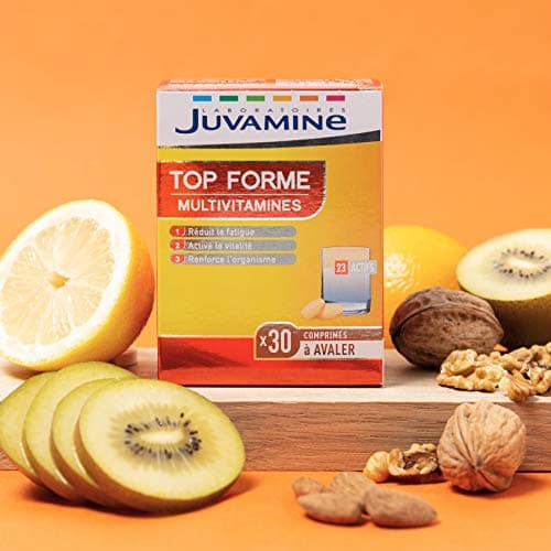 JUVAMINE Top forme, Multivitamines & Minéraux, Vitalité & Tonус, Aide à Réduire la Fatigue, Soutient l'Immunité, Program