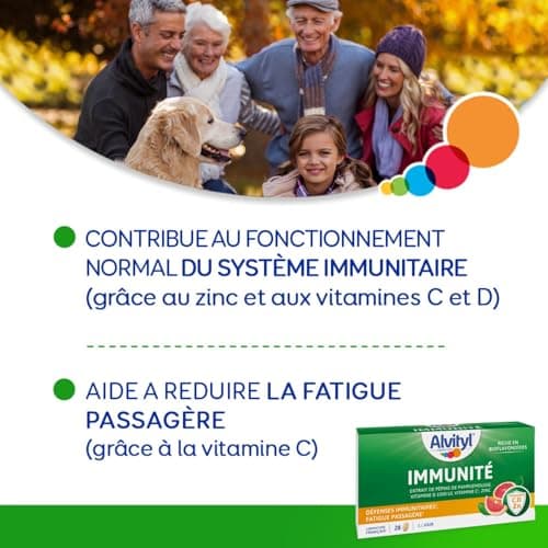 Alvityl - Immunité - Vitamine D 1000 UI Naturel - Renforcement du Système Immunitaire - Supplément pour Adultes