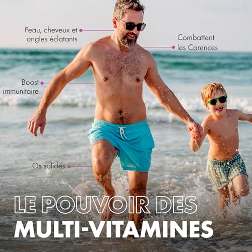 Incite Nutrition Gummies Multivitamines Adulte | Vitamines A, B6, B12, C, D3, E, Acide Folique & Zinc pour Hommes et Fem