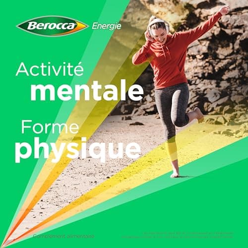Berocca® Multivitamines Efficaces 45 Comprimés Effervescents - Aide à Réduire la Fatigue & Boost de Vitalité - Parfum Ca