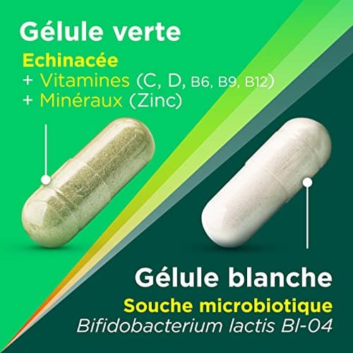 Berocca® Immunité Défense - Complément Alimentaire à Base d'Echinacée, Vitamine D, C et Zinc - Boostez Votre Défense Nat