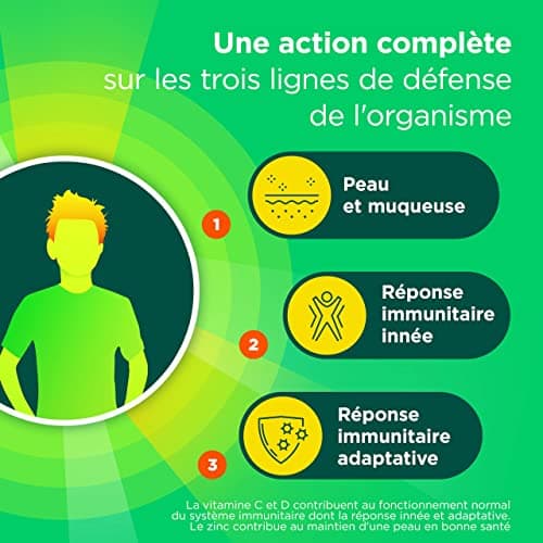 Berocca® Immunité Défense - Complément Alimentaire à Base d'Echinacée, Vitamine D, C et Zinc - Boostez Votre Défense Nat