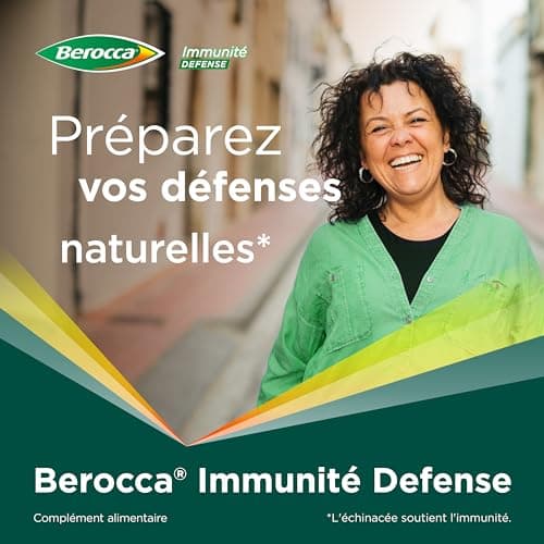 Berocca Immune Defense with Echinacea, Vitamin D, C, Zinc & Probiotics - Natural Immune Support for Women - 56 Tablets -