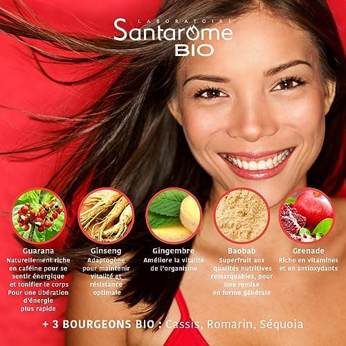 Energie Singulière Bio - Boost Immédiat Vegan 20 ampoules | Riche en Caféine Naturelle (Guarana, Ginseng) | Organique |
