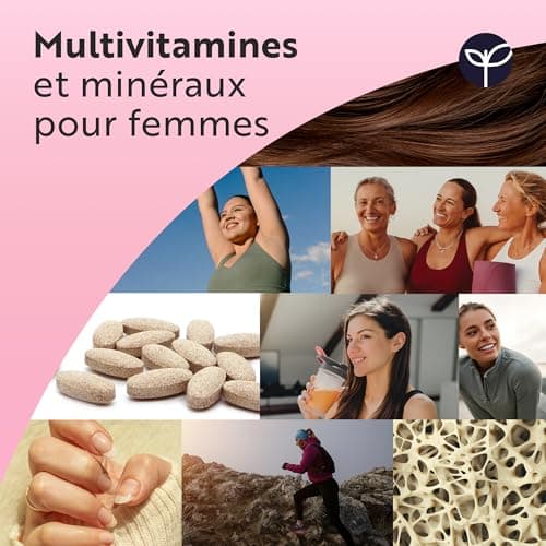 Nutravita Multivitamines et minéraux pour femmes : 24 vitamines et minéraux actifs essentiels - 180 comprimés végans - S