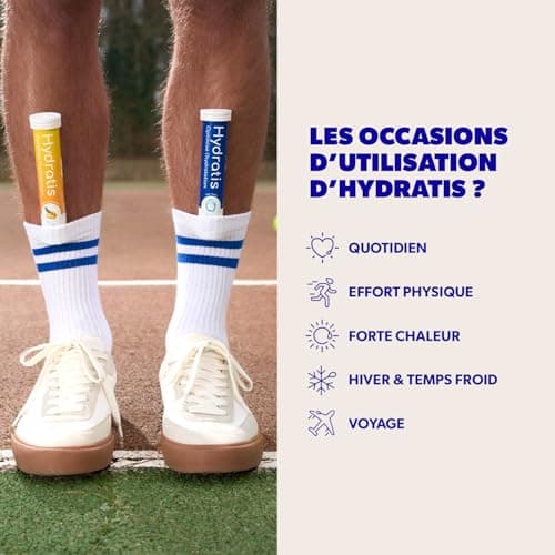 HYDRATIS - Pastilles Hydratation Electrolytes Citron/Fleur de Sureau - Améliore l'Hydratation et Favorise l'Énergie - Fo