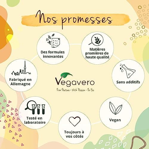 Vegavero® Complexe Échinacée Immunité | Vitamine C, Reishi, Curcuma & Zinc | Supplément Vegan Sans Additifs | 120 Gélule