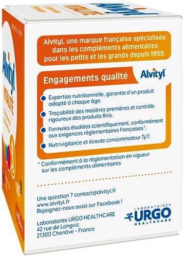Alvityl Comprimés Vitalité 12 Vitamines 8 Minéraux Dès 6 Ans Maxi Format 90 Comprimés