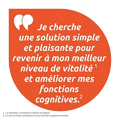 VITASCORBOL GOMMES ÉNERGIE MULTIVITAMINES 12 VITAMINES 5 MINéraux GINGSENG FATIGUE Système IMMUNITAIRE 50 GOMMES FRUITS