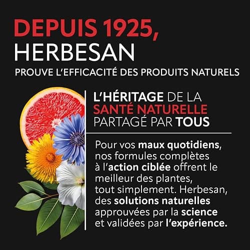 HERBESAN® COMPLEXE BOOST 3 ACTIFS CAFÉINE - Énergétique Fruit Rouges 30 Comprimés à Croquer - Effet Coup de Fouet França