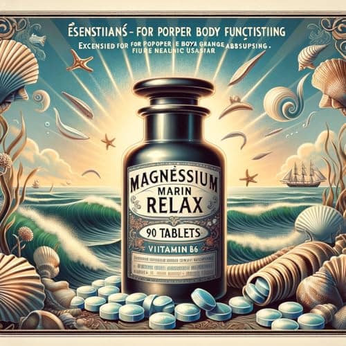 NAKURU Magnésium Marin & Vitamine B6 Gamme Relax Fabriqué en France (90 Comprimés 750mg)