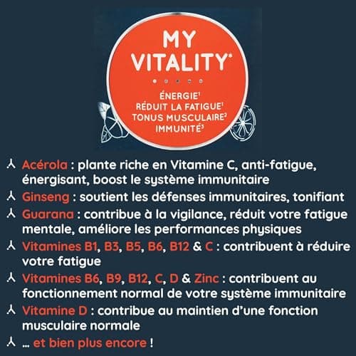 Lonody Multivitamines pour Adultes - Immunité Boost & Energie Saine Sans Sucre - 30 Comprimés de Vitamine D C B12 Zinc G