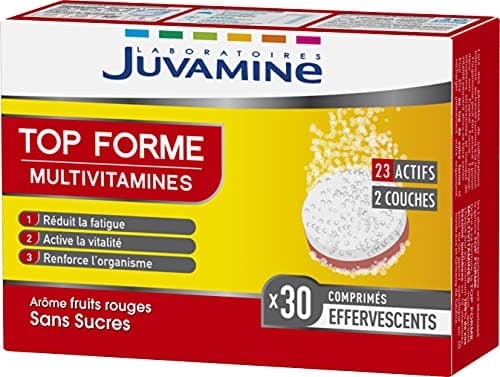 JUVAMINE - Supplément Multivitamines & Minéraux - 12 Vitamines + 10 Minéraux - Soutien Immunité + Réduction Fatigue - 30