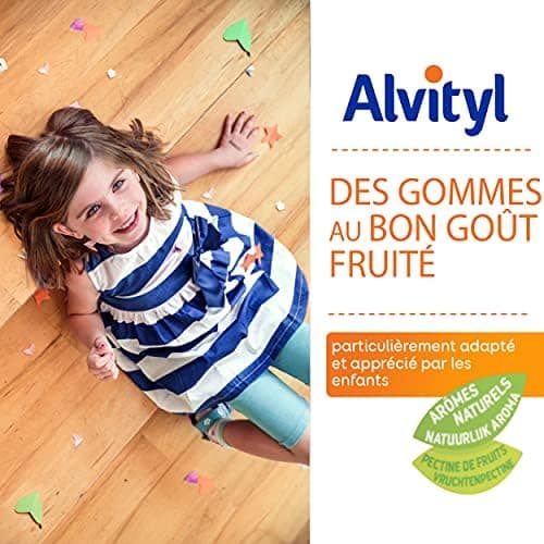 Alvityl Gommes Vitalité 8 Vitamines 2 Minéraux Saveurs Fruit 4-60 Ans École Sport