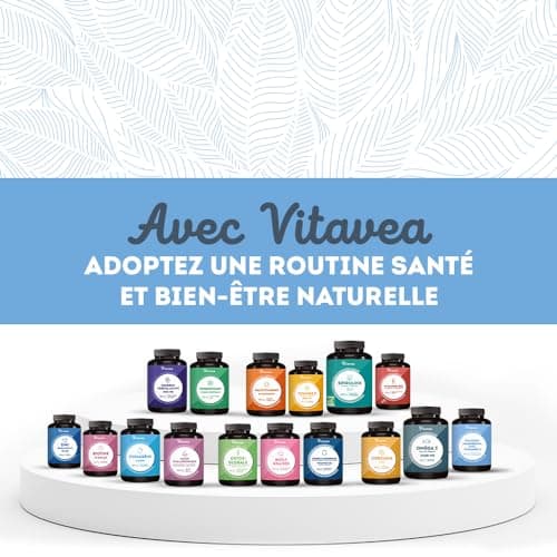 Vitavea Calcium, Magnésium, Zinc, Vitamine D3 - Complexe santé osseuse, énergie et immunité - 120 Comprimés