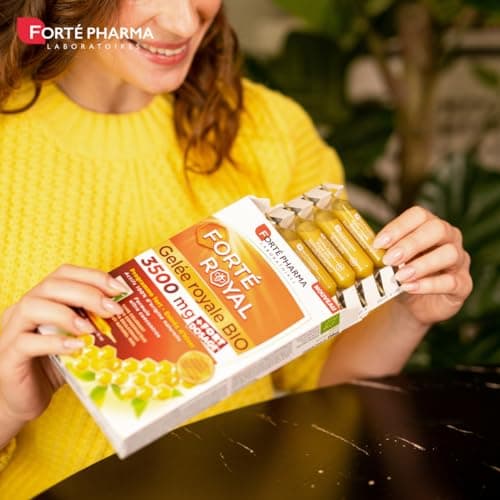 Gelée Royale Bio Forté Pharma 3500 mg Complément Alimentaire Immunité 10 Ampoules - Cure 10 Jours