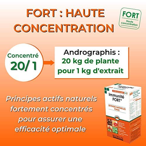 NUTRIGÉE - Immunité Fort - Défenses Naturelles, Tonus - Renforce Le Tonus, Réduit La Fatigue, Fabriqué en France - 30 Co