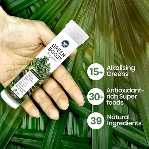 GreenBoost Effervescent HMP - Antioxydants & Énergie Naturelle | Spiruline, Moringa & Thé Vert | Pour l'Immunité et la D