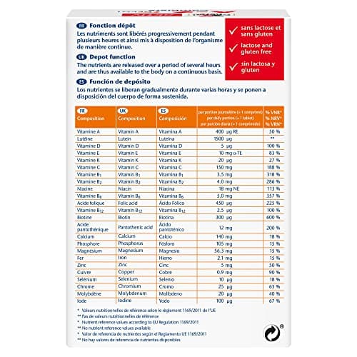 Doppelherz Activ A-Z Complete Depot Complément Alimentaire à Libération Progressive Vitamines Minéraux pour Adultes 120
