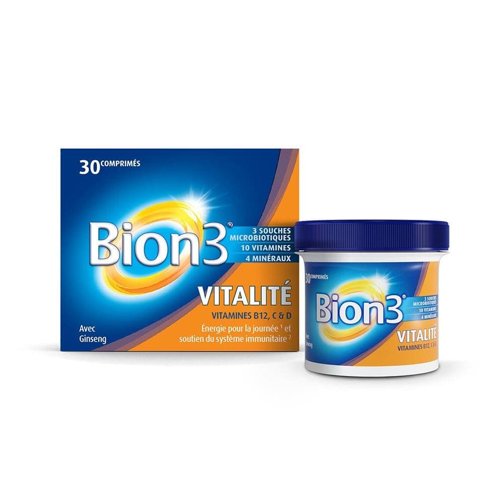 Bion Énergie Continue 30 Comprimés - Complément Alimentaire pour Énergie Soutenue Toute la Journée, Naturel et Sans Effe