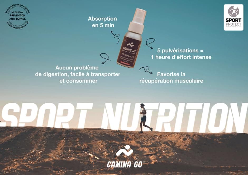 VitaBoost spray nutrition sportive 10 doses pour athletes en entraînement intense Effet rapide en 5 minutes sans digesti