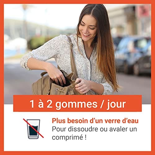 VITASCORBOL GOMMES ÉNERGIE MULTIVITAMINES 12 VITAMINES 5 MINéraux GINGSENG FATIGUE Système IMMUNITAIRE 50 GOMMES FRUITS