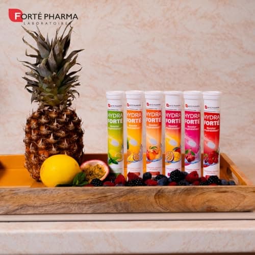 Forté Pharma - Hydra Forté Cerise - Electrolytes, Vitamines C & D, Minéraux, Magnésium | Hydratation au Sport en Chaleur
