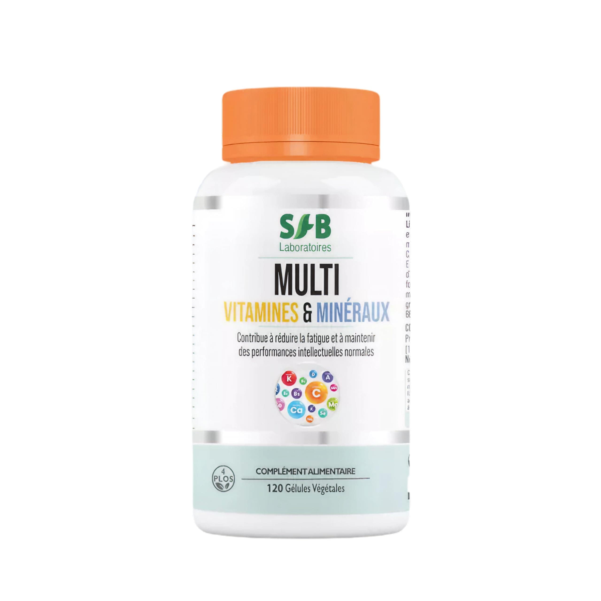 Multivitamines et Minéraux SFB Laboratoires - Calcium, Magnésium, Vitamines B et C - Pour Adultes - Entraînements Intens