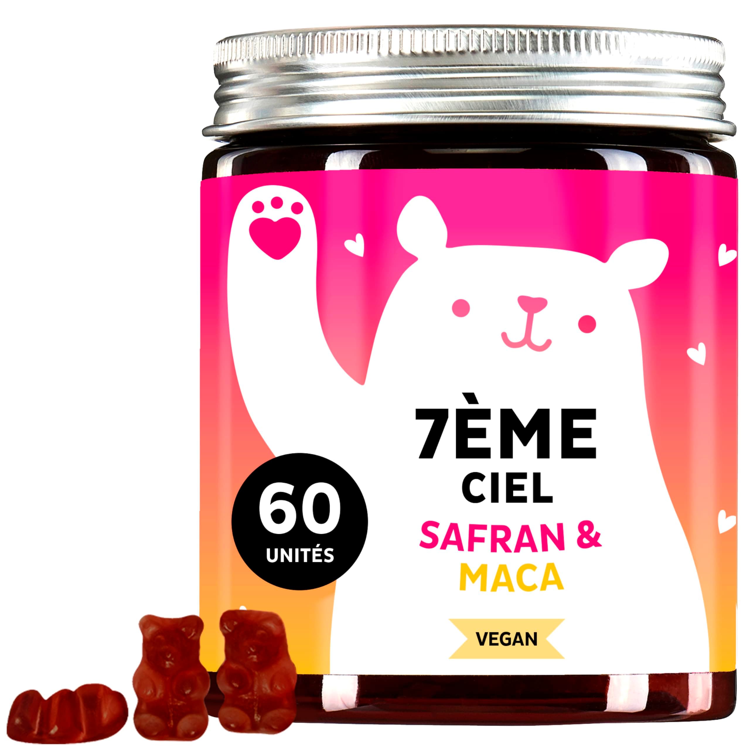 Bears with Benefits Gummies Maca 300 MG - Énergie et Vitalité pour Hommes Actifs - Avec Tribulus Terrestres, Zinc et Saf