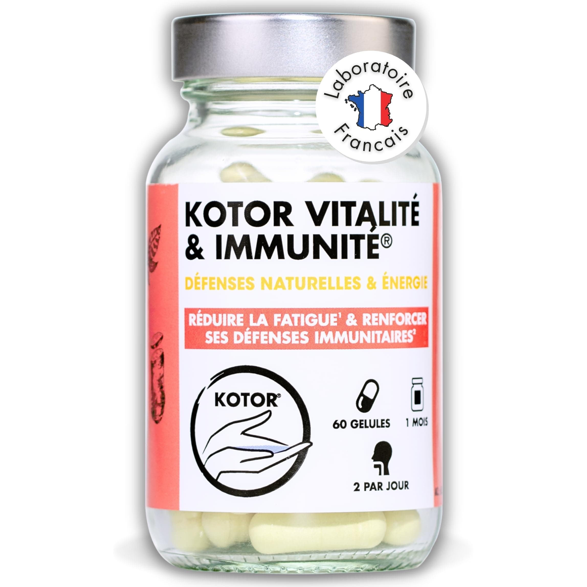 FORMULE VITALITÉ IMMUNITÉ | Booster de Défenses Immunitaires | Ginseng Rouge + Magnésium + Zinc + Vitamines C et D + Tau