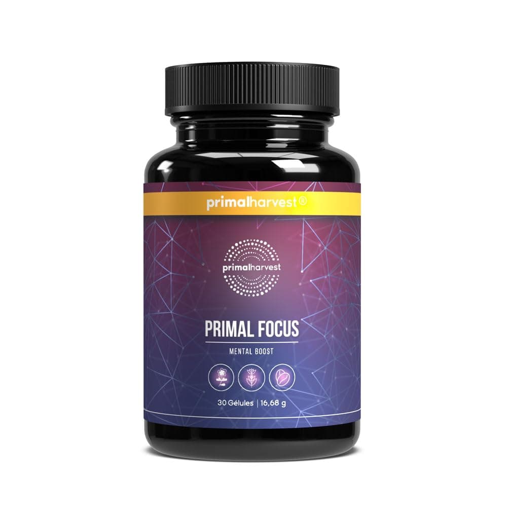 Kogni Boost Primal Harvest - Nootropiques 30 gélules - Stimule la concentration et le cerveau - Sou vervrier naturel des