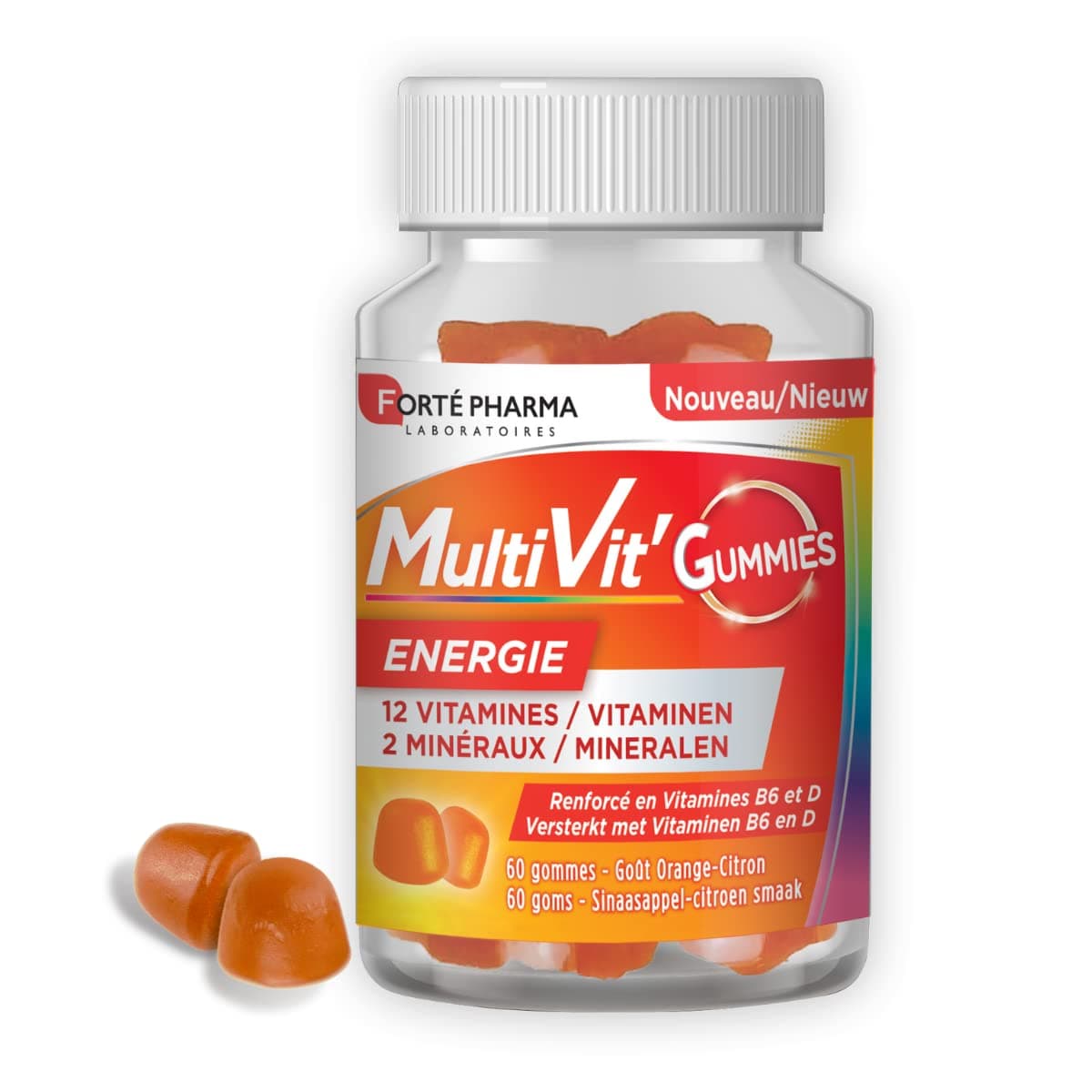 Forté Pharma - Multivitamin Gummies pour Immunité et Energie | Gummies MultiVitamines pour Adultes et Enfants dès 4 ans