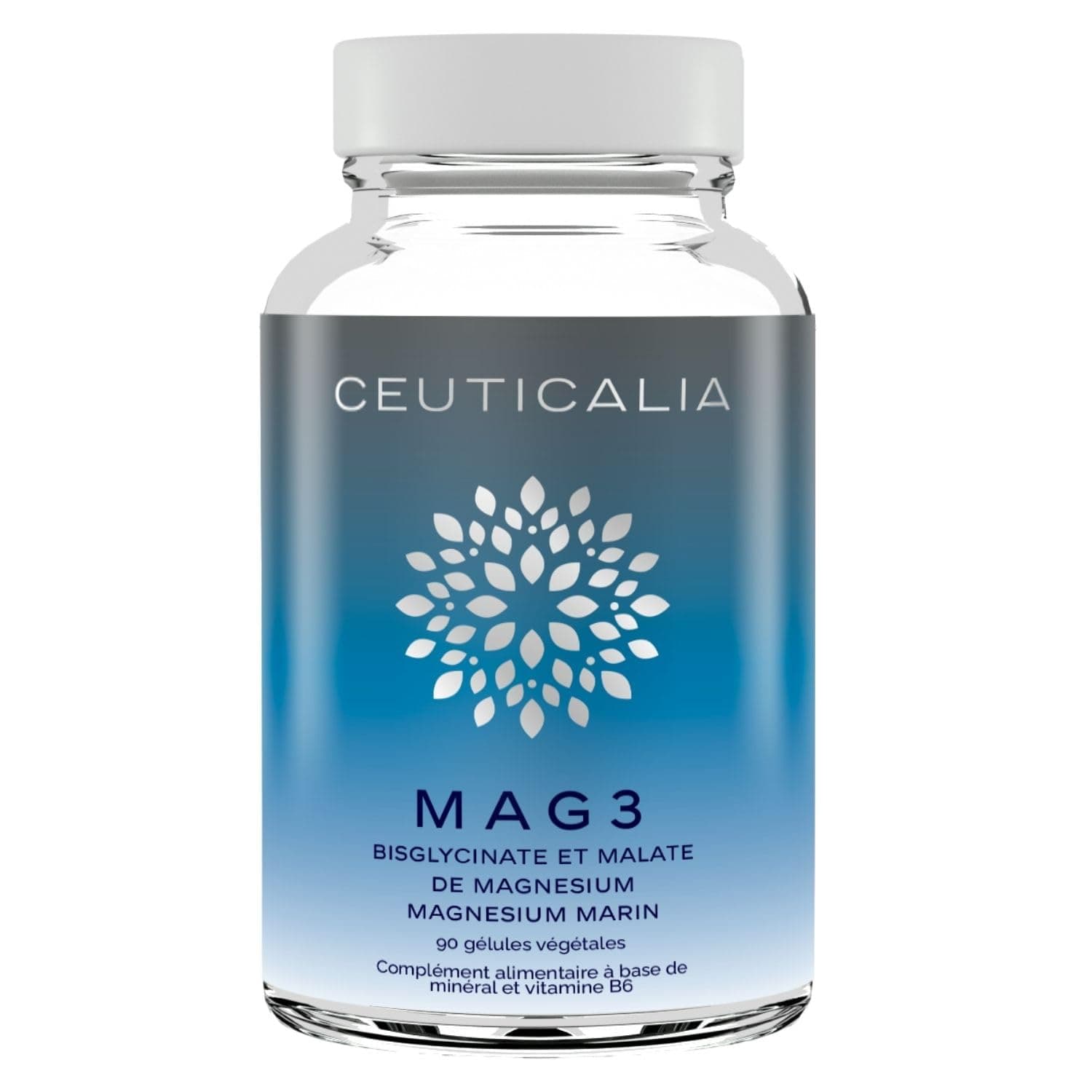 Complément Alimentaire Magnésium Mag 3 - Stress, Fatigue, Détente Musculaire - 90 Gélules, 45 Jours