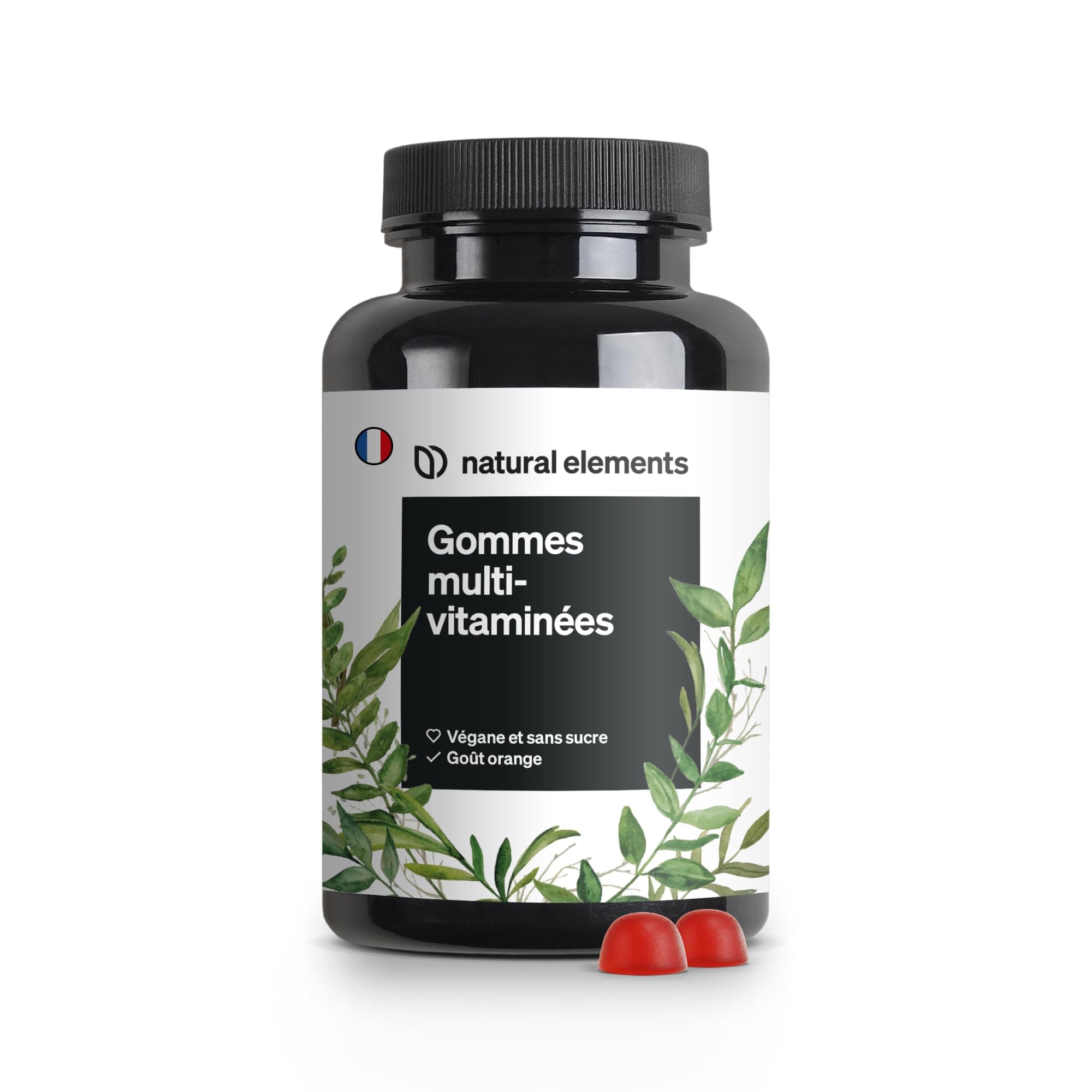 Gommes Multivitamines pour adultes – 120 Gummies naturels au citron – 12 vitamines et minéraux (C, D3, Biotine) – fabriq