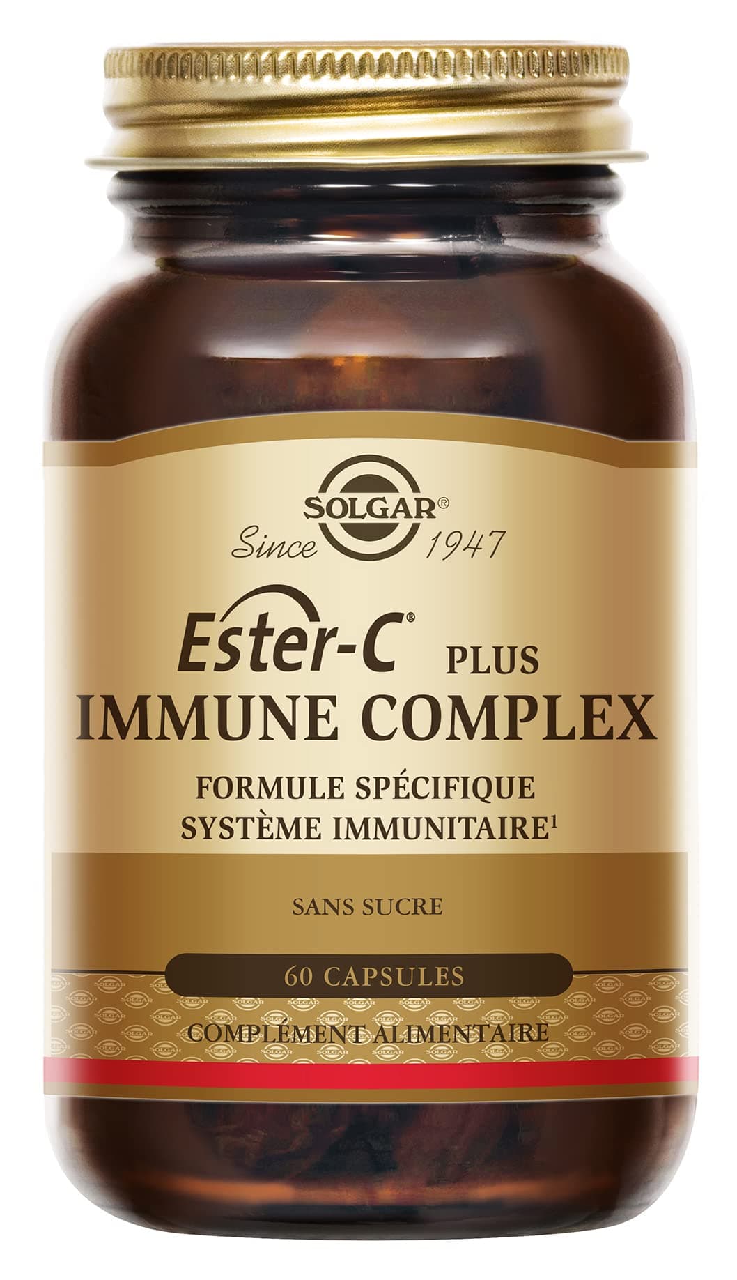 Solgar Ester-C® Plus Immune Complex 60 Capsules - Renforcement Immunitaire, Vitamine C, Zinc et Magnésium - Formule Comp